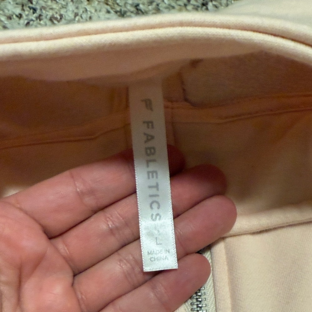 Fabletics Light Pink Zip Pullover - image 4